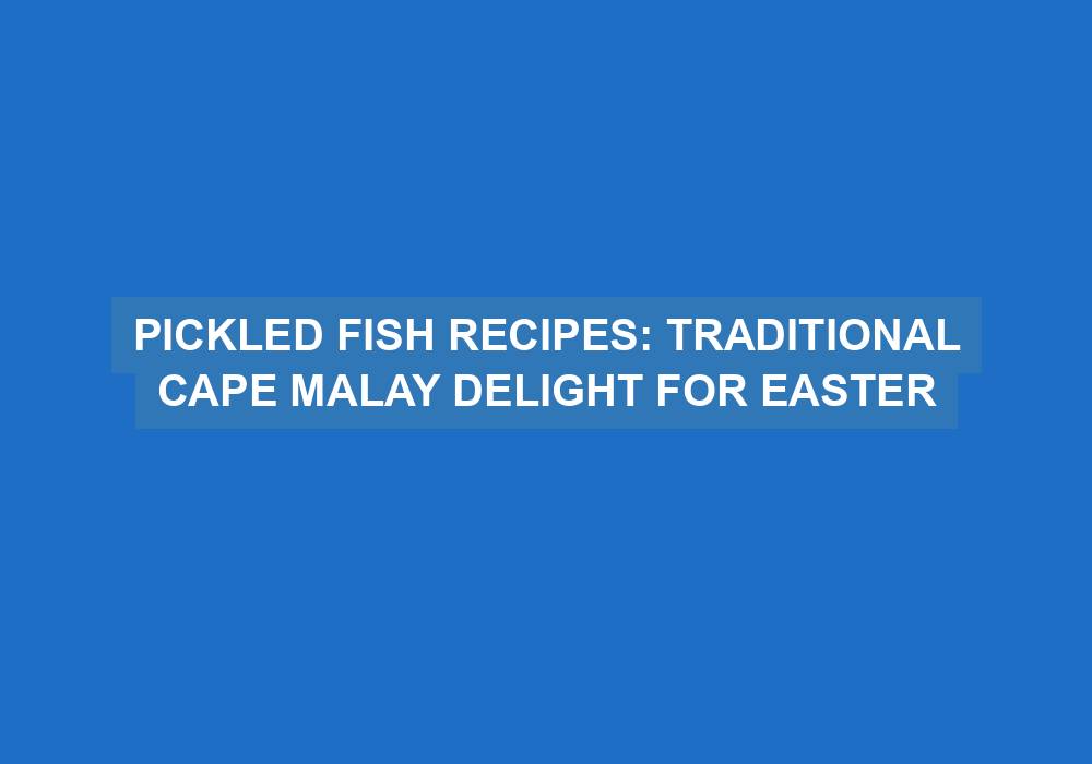 Pickled Fish
