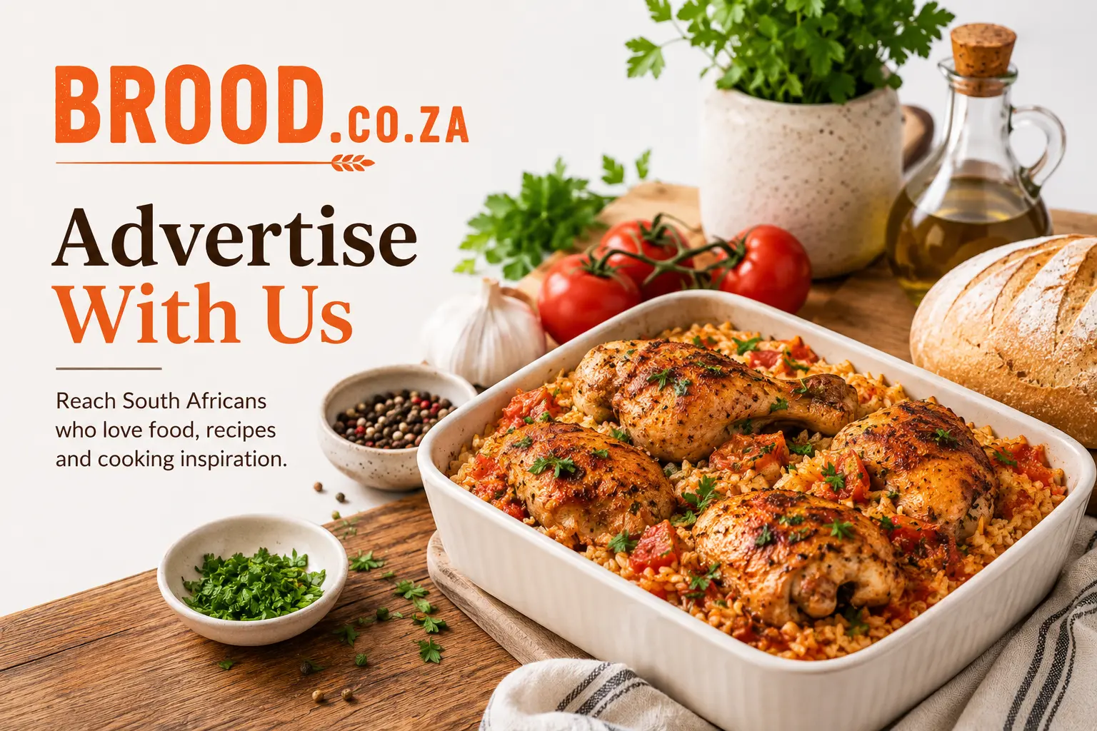Advertise with Brood.co.za – reach South African food and recipe audiences